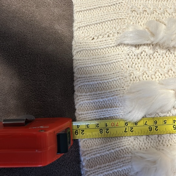 Joseph Ribkoff - Knit Poncho with Faux Fur accents - Picture 8 of 8